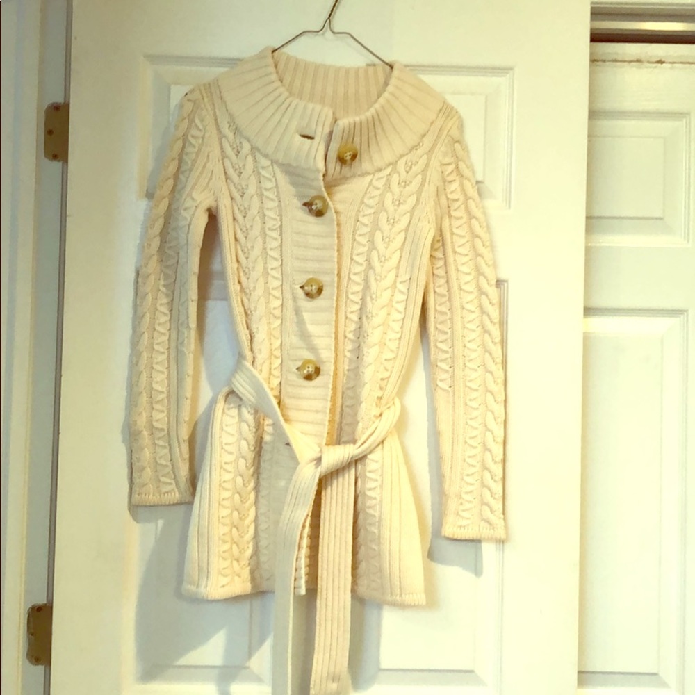 Banana Republic Merino Wool wrap sweater size XS
